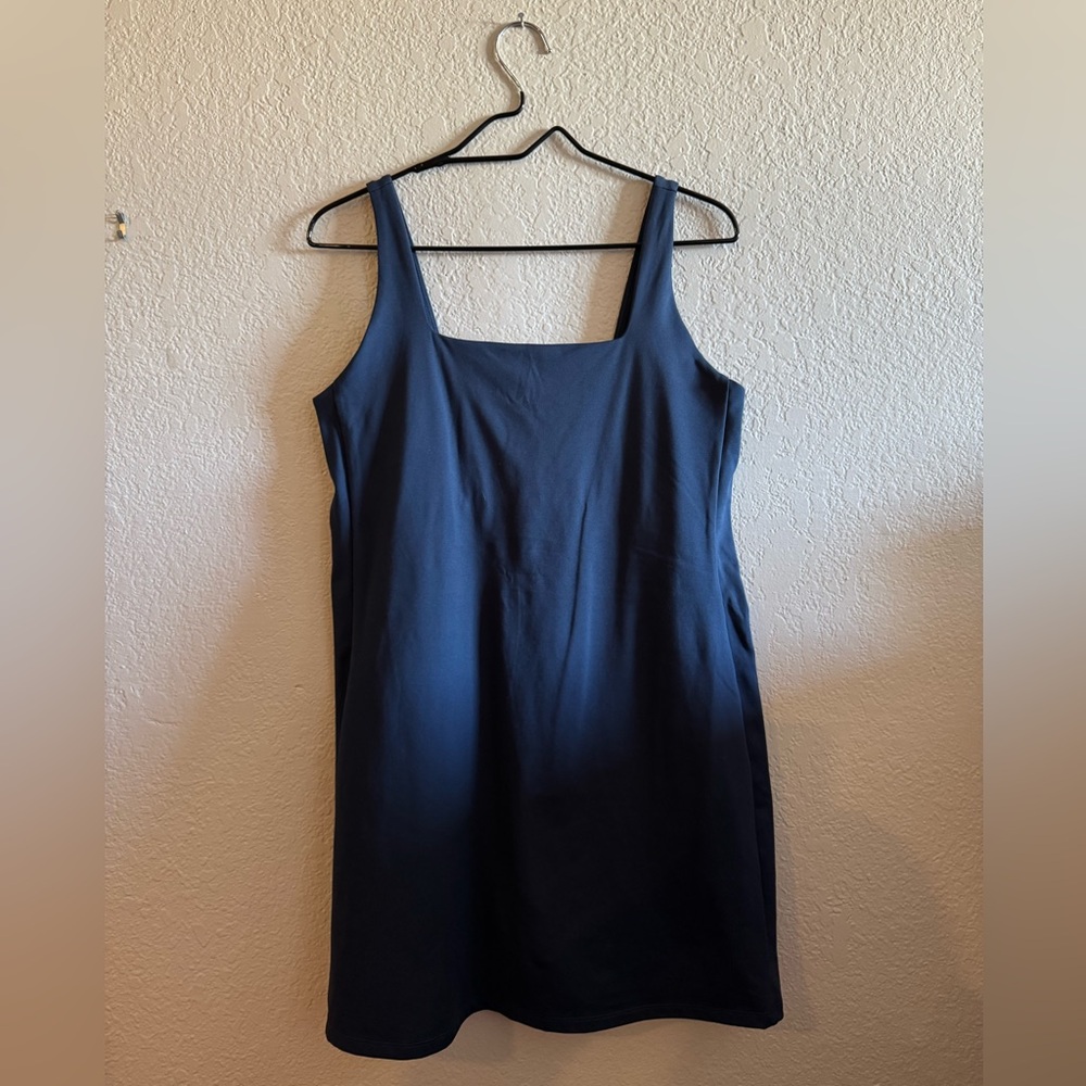 Girlfriend Collective Navy Tennis Dress